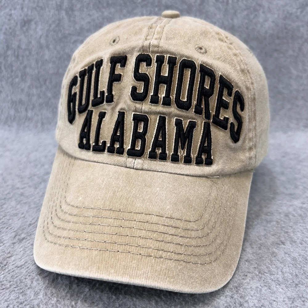 Gulf Shores Alabama Unisex Tan Robin Ruth Baseball Hat Souvenir Embroidered OSFM